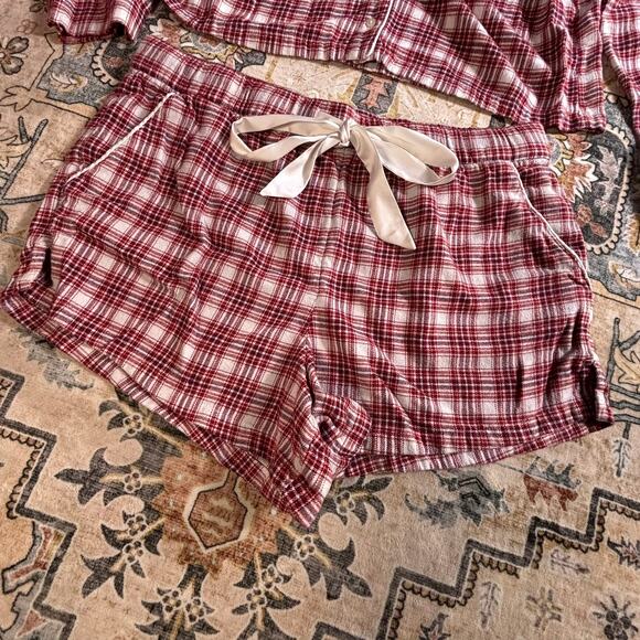 Abercrombie and Fitch PJ Set Christmas Holidays Comfy Cotton Pajamas Set M/L - Picture 2 of 14